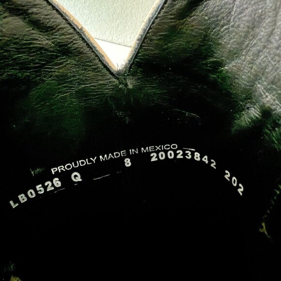 Lane SMOKESHOW Womens Cowboy Boots 8 Pale Ivory Leather Western Cowgirl Tall - Picture 11 of 13